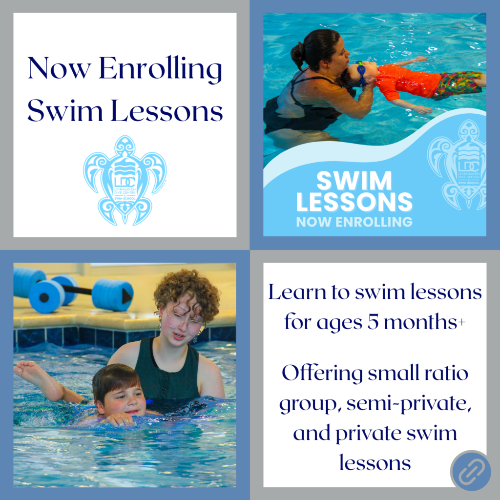 Now Enrolling Swim Lessons
Learn to Swim for ages 5 months +
Offering small ratio group, semi-private, and private swim lessons